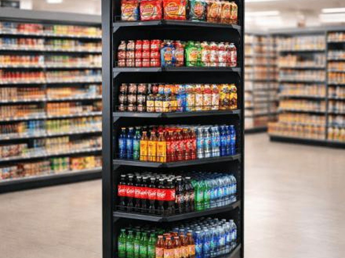 Corner Beverage Display